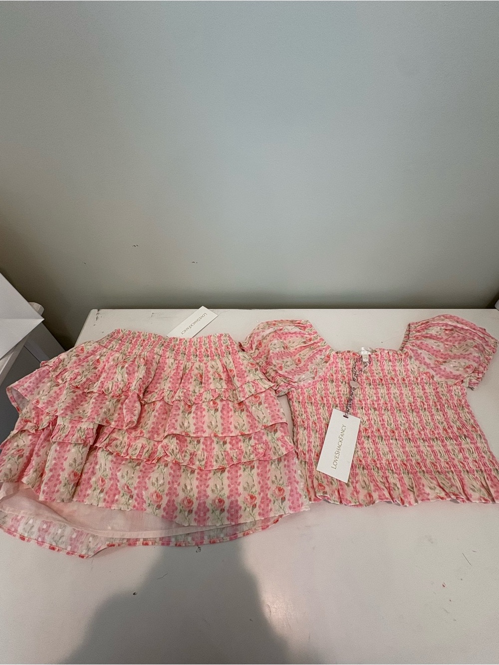 LoveShackFancy Never Worn Matching Set Size 8-9 Youth ORIGINAL PRICE $300